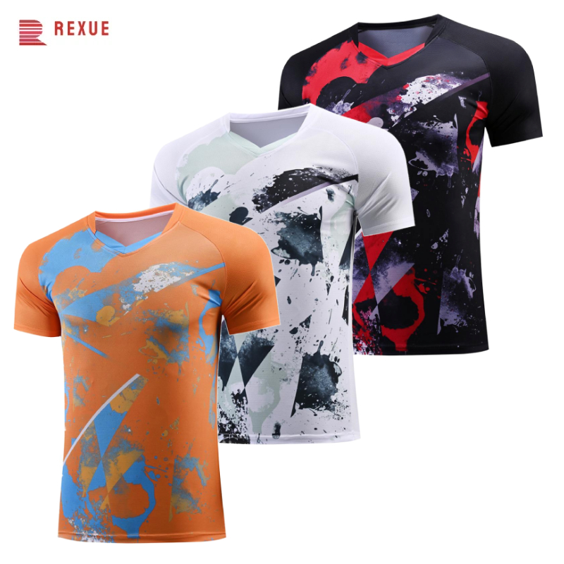Table Tennis V Neck Shirt Men  - Badminton Jersey review and price