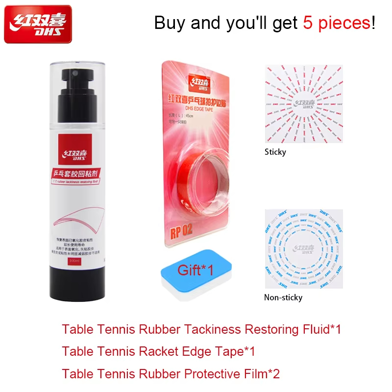 DHS 100ml Table Tennis Rubber  - Badminton Background review and price