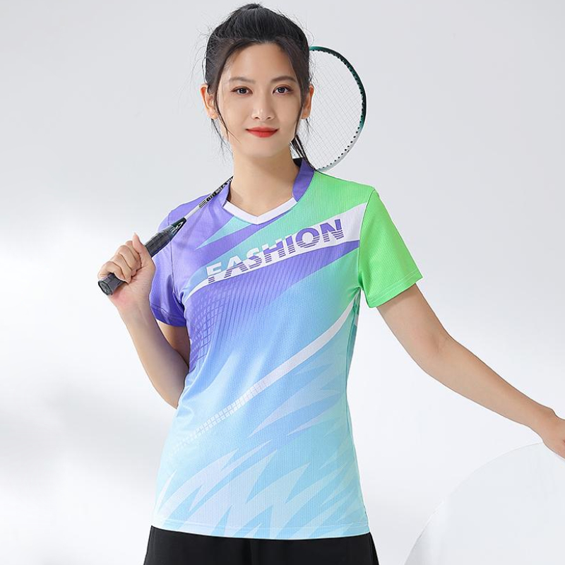 Women Badminton Shirt Print Go - Badminton Jersey review and price